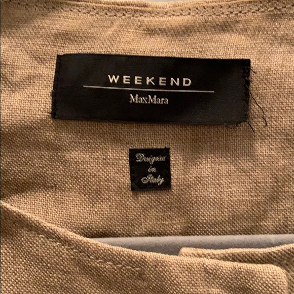 MaxMara Tan Linen Blazer - Picture 3 of 3